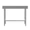Flash Furniture Reese 430 Stainless Steel 18 Gauge 30-in x 48-in Table w/Adjustable Shelf and 4-in Backsplash NH-WT-3048-GG-B4-GG - alternate 7